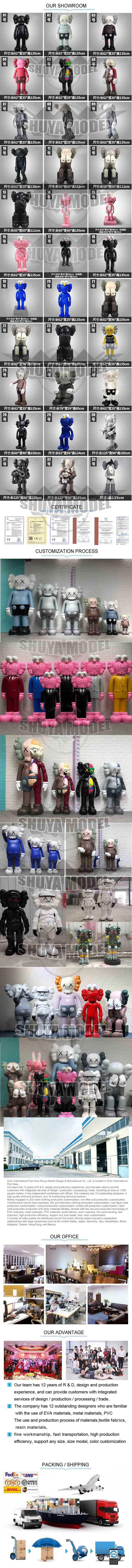 Kaw Bearbrick Home Shop Door Decoration Figurines