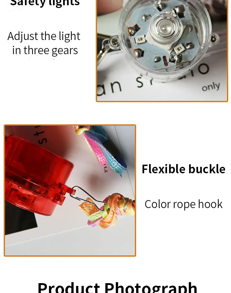 Kids Plastic Toy Luminous Whistle with Different Color