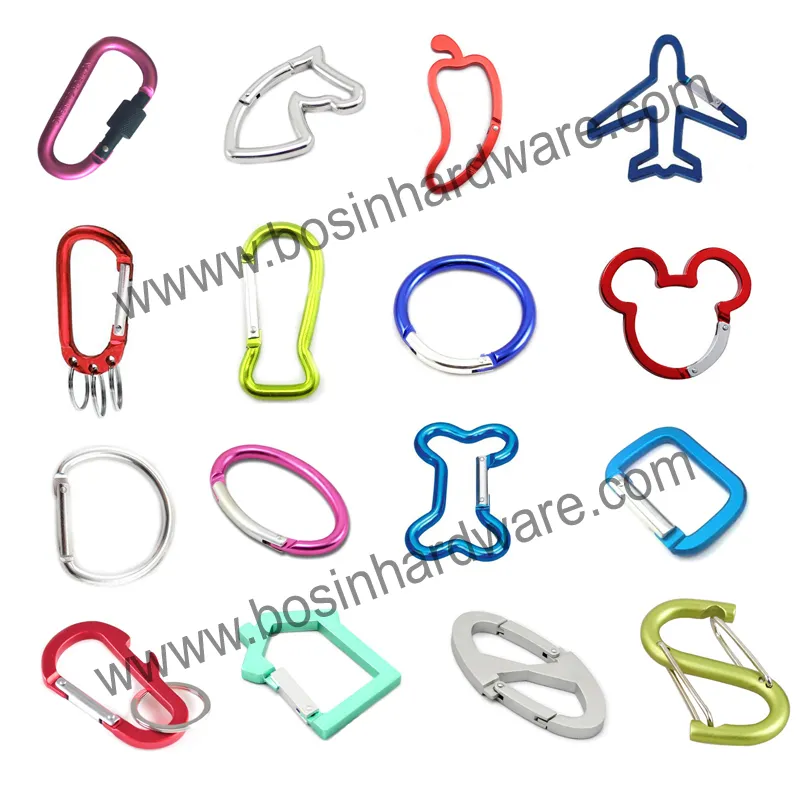 Large D Shaped Aluminum Hook Holder Carabiner