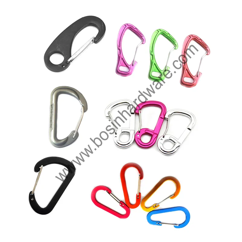 Large D Shaped Aluminum Hook Holder Carabiner