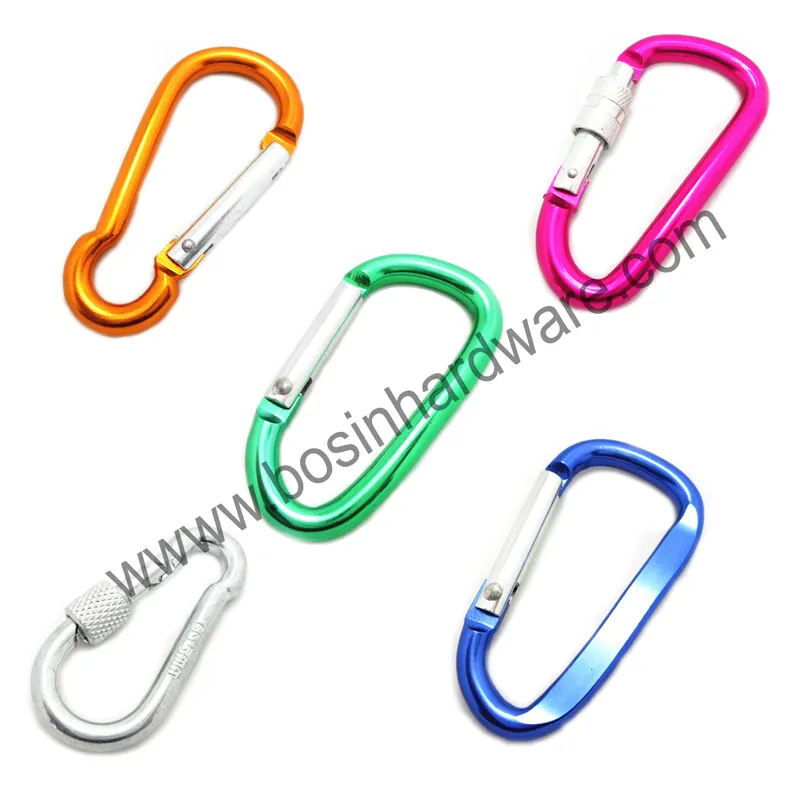 Large D Shaped Aluminum Hook Holder Carabiner