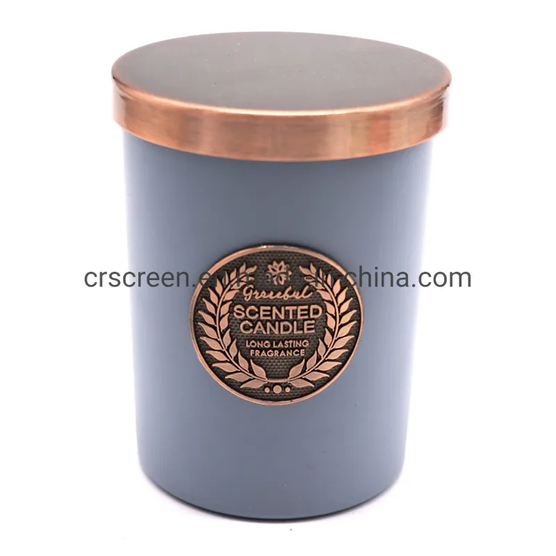 Large Glass Jar Natural Soy Wax Scented Candle with Lid