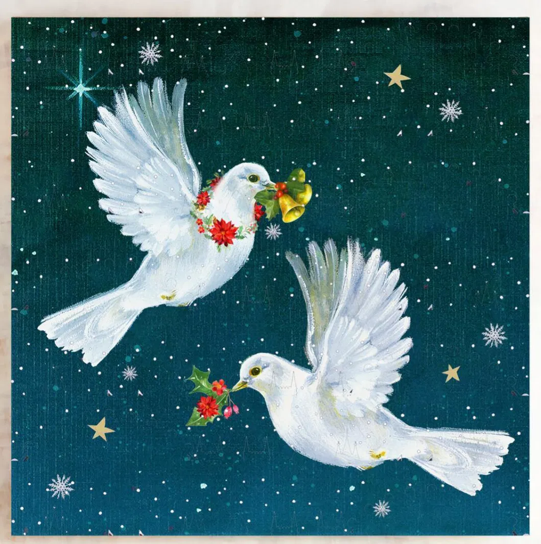 Large Handmade Painted Christmas Wall Art Modern Oil Painting