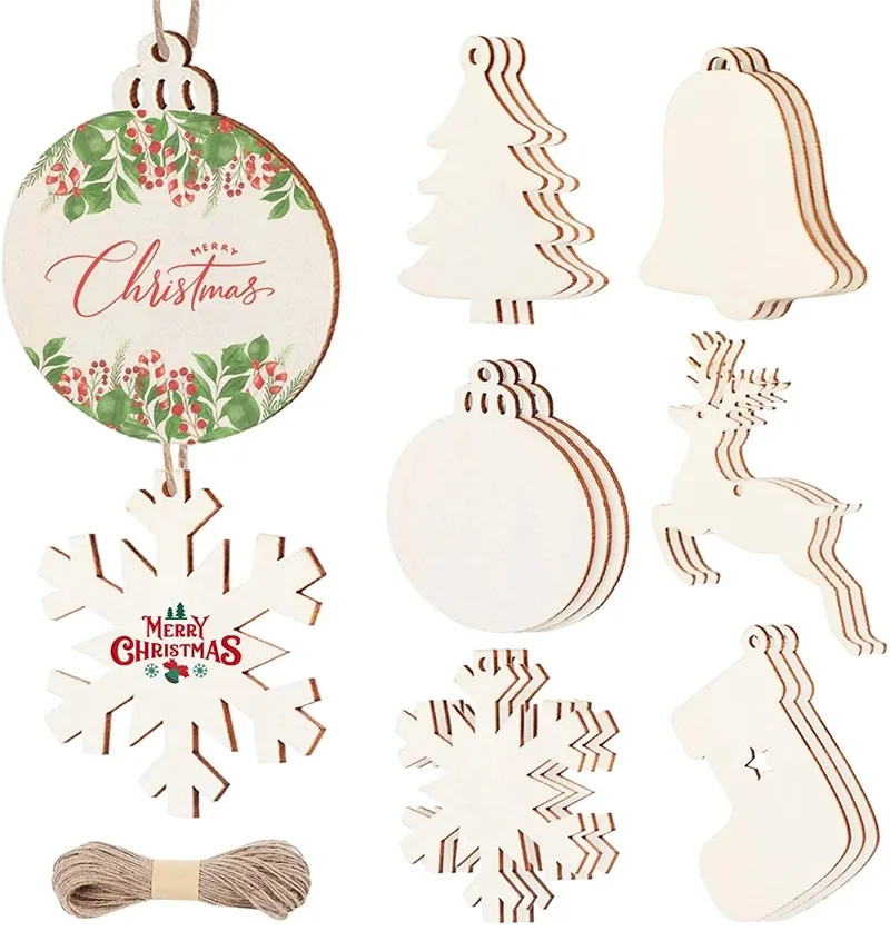 Laser Cut Wood Easter Day Bunny Decor Ornaments