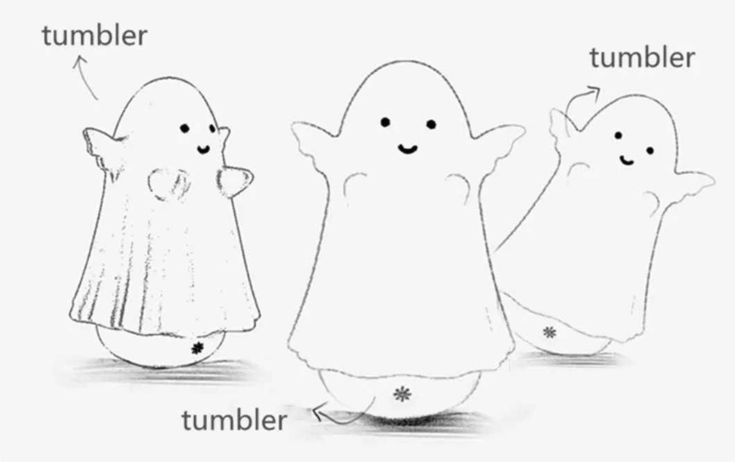 LED Light Angel Ghost Touch Sensor Mini Night Light