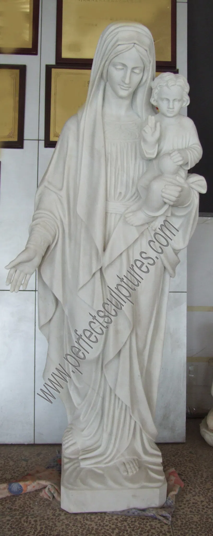 Life Size Custom Christ Catholic Statue Marble Religious Church Virgin Mary Sculpture (SY-X1290)