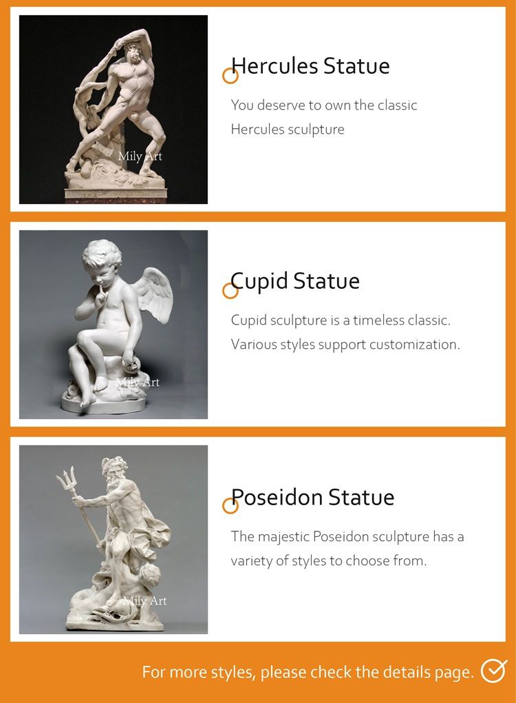 Life Size Greek Carving Stone Marble Love of God Statue