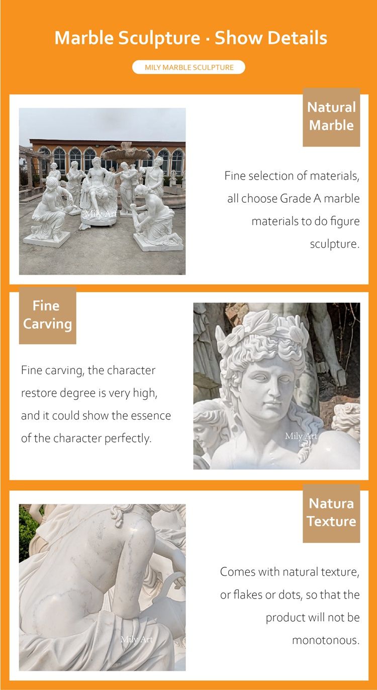 Life Size Greek Carving Stone Marble Love of God Statue