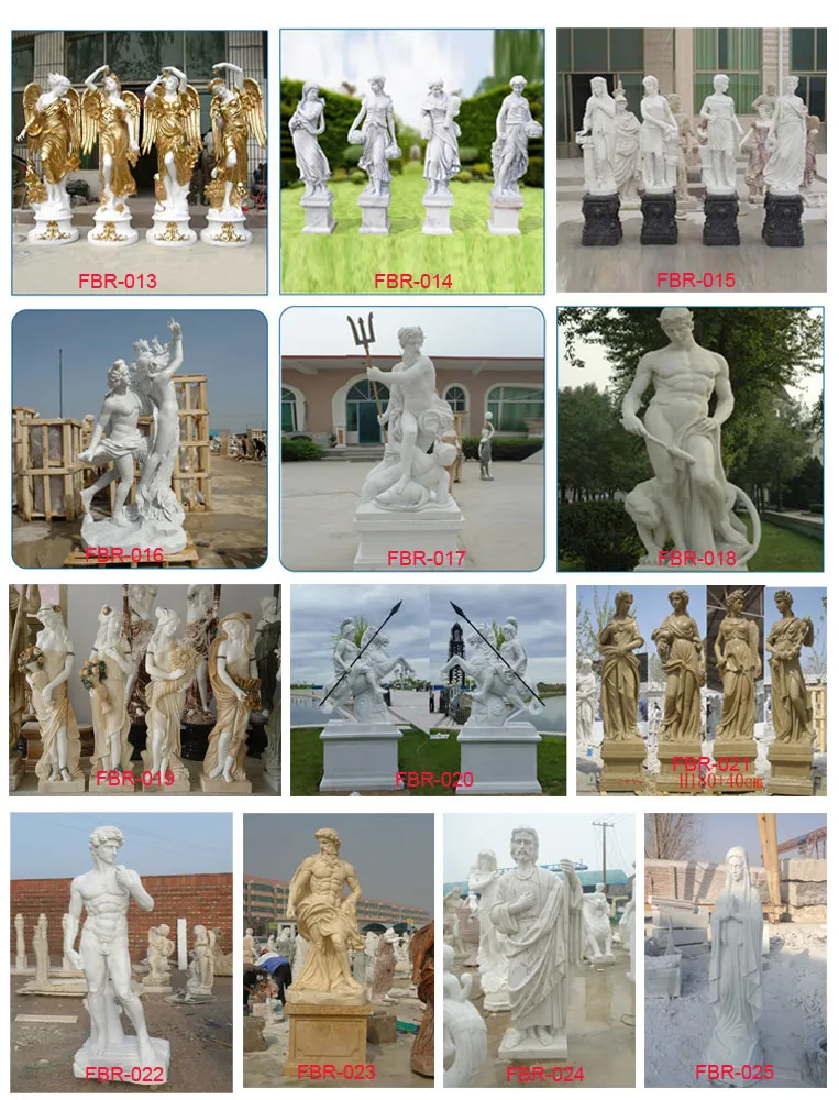 Life Size White Marble Gods of The Famous Four Season Lady Statue