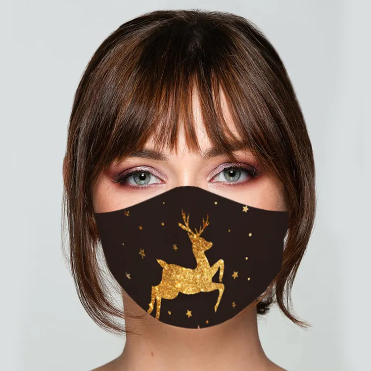 Linli Wholesale Dust Proof Cotton Fashion Reusable Washable Christmas Party Mask