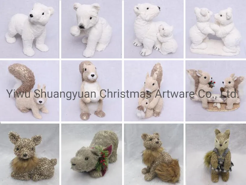 Lovely Artifical Christmas Big Bushy Tail Squirrel