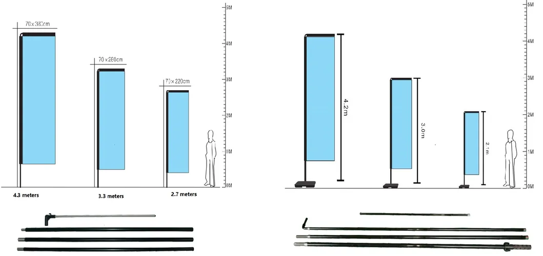Low MOQ Custom Double Sided Advertising Rectangle Flag Digital Printing Outdoor Beach Teardrop Feather Flag