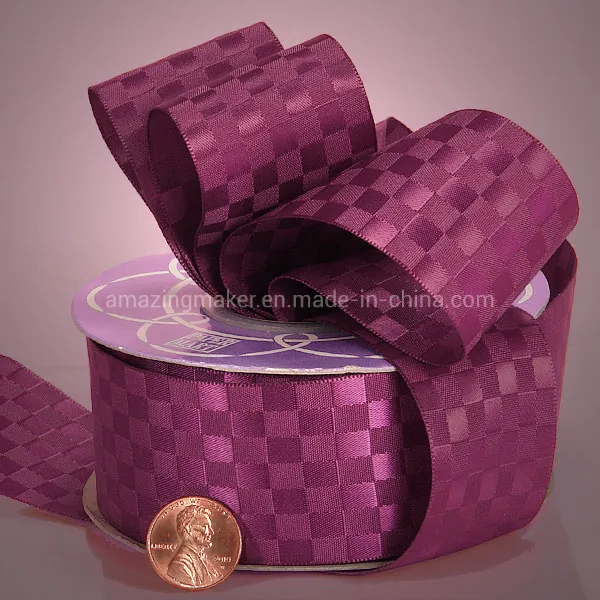 Luxurious Dobby Weave Satin Ribbon for Home Decoration (AM-SR044)