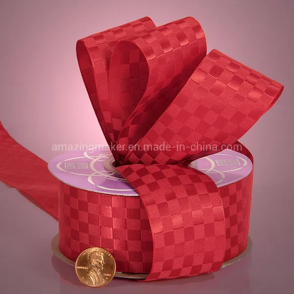 Luxurious Dobby Weave Satin Ribbon for Home Decoration (AM-SR044)