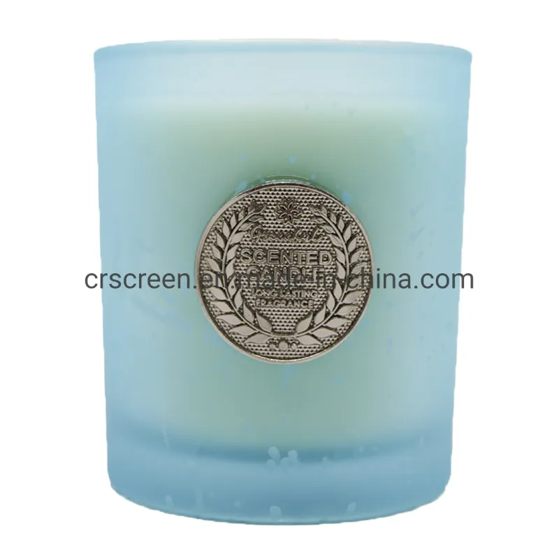 Luxury Frosted Glass Jar Candles Scented Candles for Home Decor