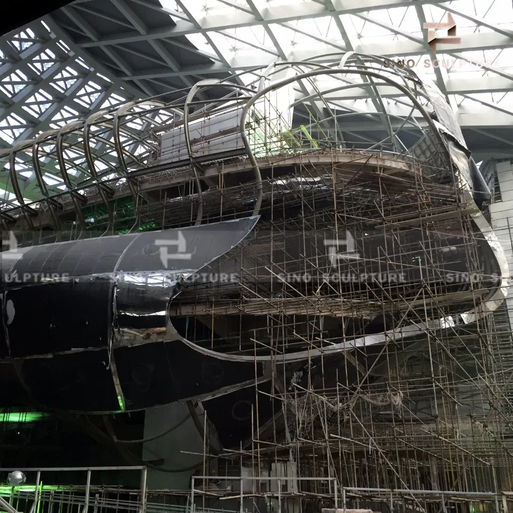 Magnificent Large Mirror Polishing Stainless Steel Sculpture at Mocape