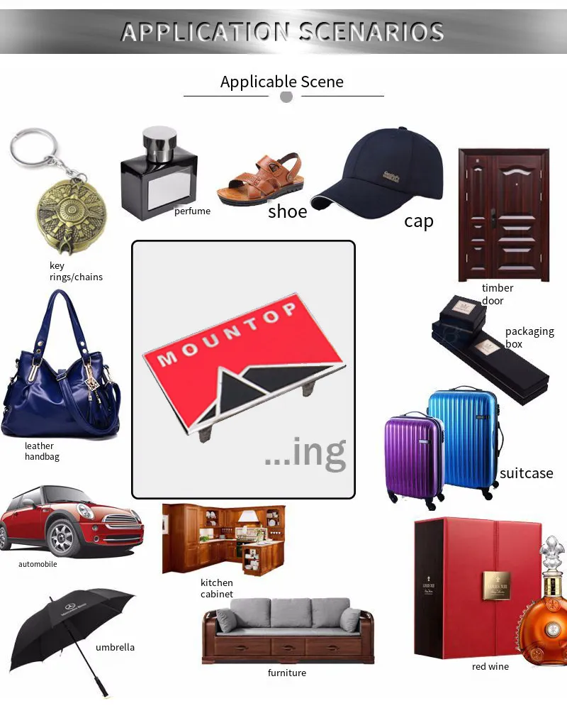 Many Different Designs Metal Name Tag Nameplate Zinc Alloy Nameplate