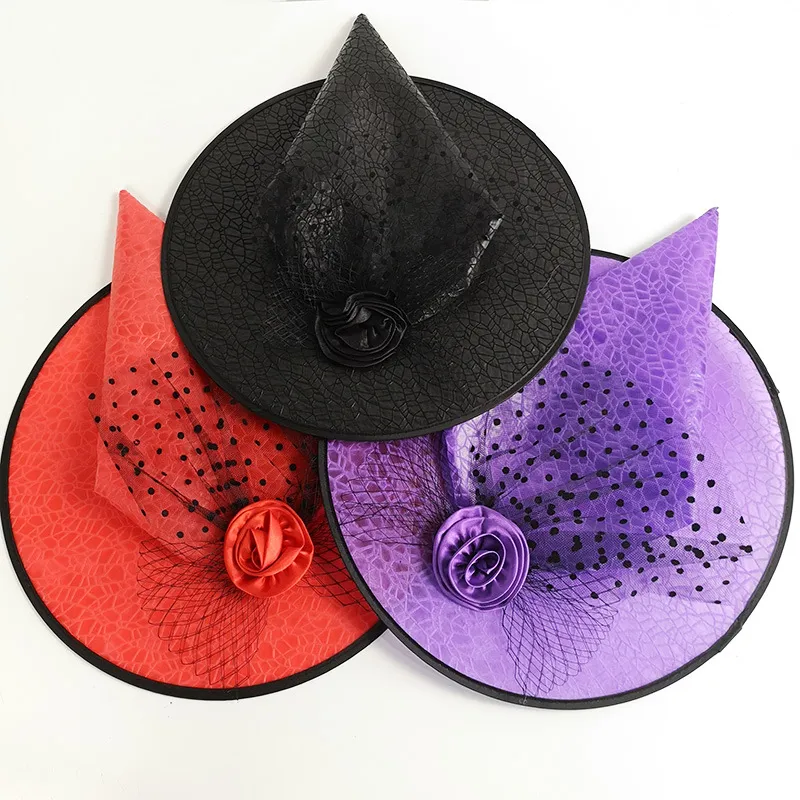 Masquerade Dress up Witch Hat Ghostcosplay Supplies Wizard Hat