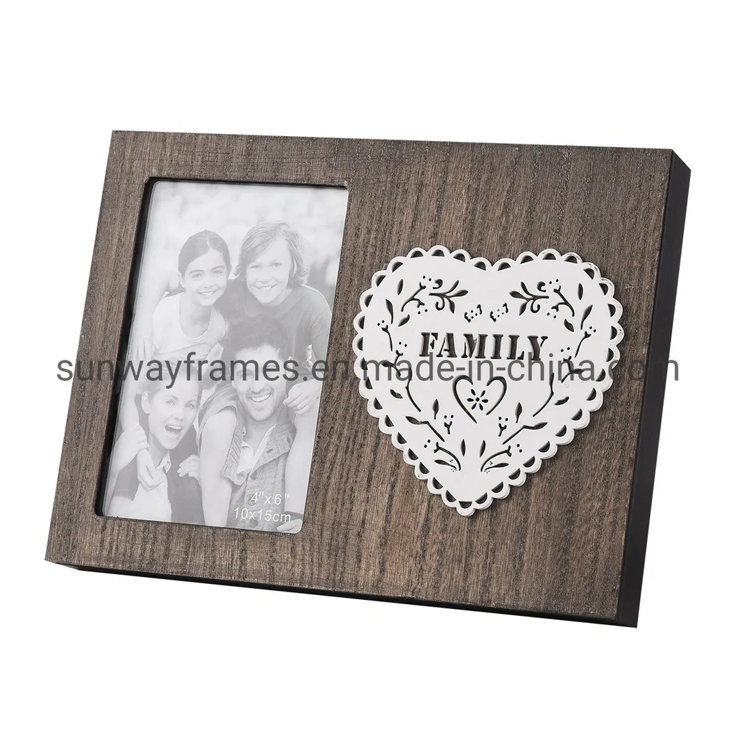 MDF with Solid Wood Veneer Photo Frame