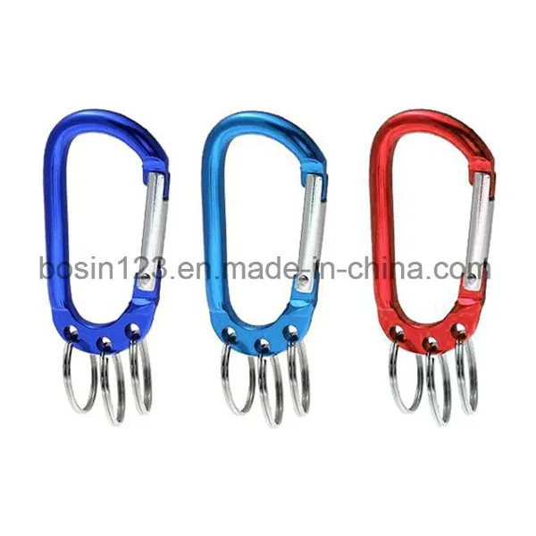 Metal 5cm Aluminum Snap Hook Carabiner