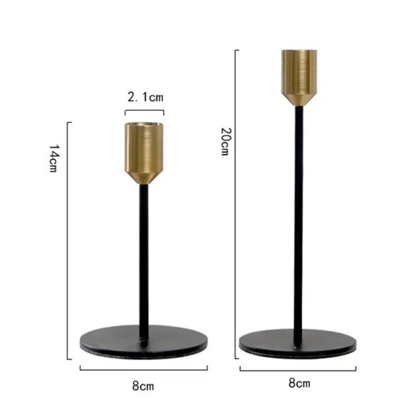 Metal Candlestick Creative Decoration Nordic Single Head Candlestick Romantic Valentine′ S Day Gift