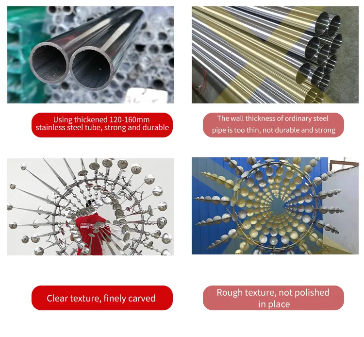 Metal Wind Spinner Kinetic Parts Sculpture for Outdoor Beach Decoration