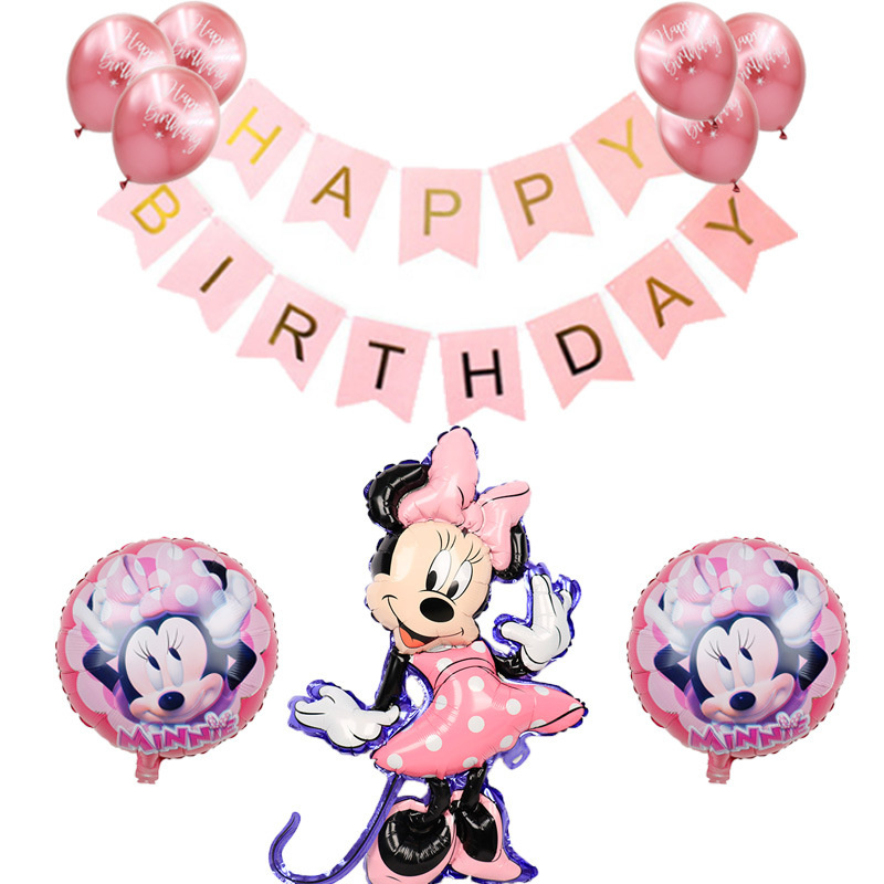 Mickey Minnie Birthday Balloon Set Party Theme Children′ S Birthday Decoration