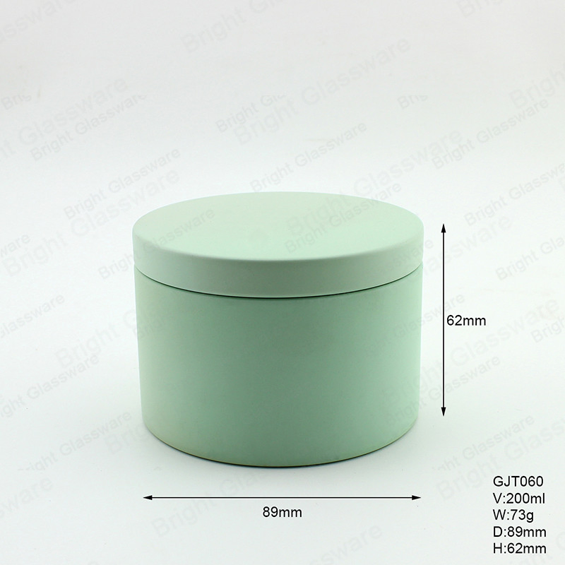Mist Aluminum Tin Jar Natural Style Pretty Aluminum Tin Jar for Storage Use