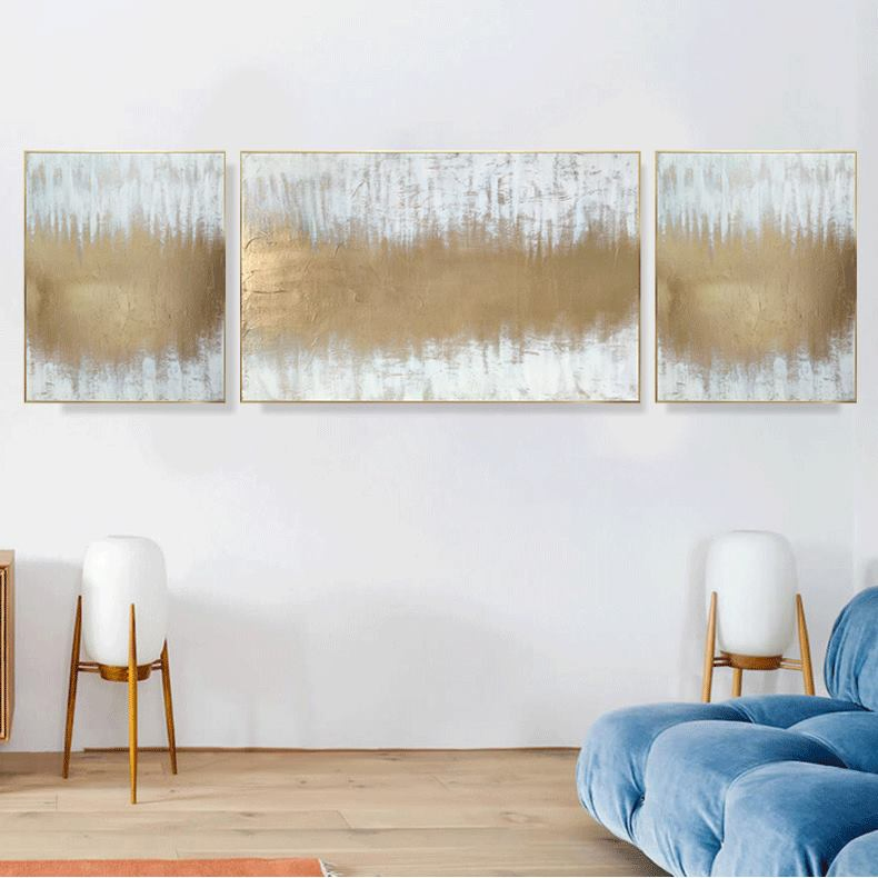 Modern Handmade Art Canvas Wall Pictures Posters Hotel Rooms Frame Abstract Oil Painting