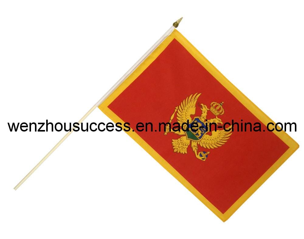 Montenegro Hand Waving Flag