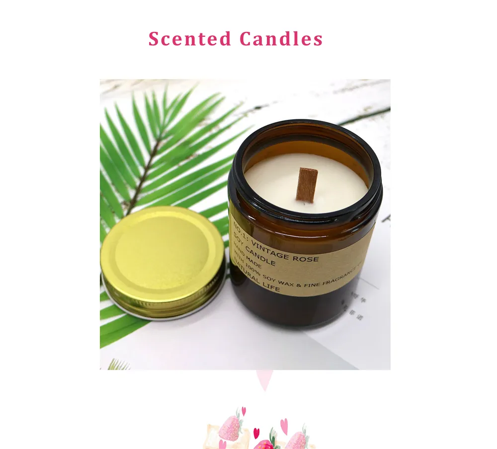 Natural Soy Wax Luxury Scented Candles for Home Decor Gift