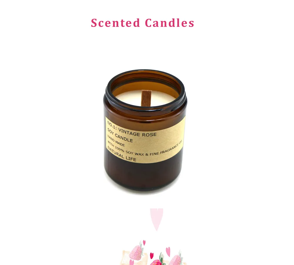 Natural Soy Wax Luxury Scented Candles for Home Decor Gift