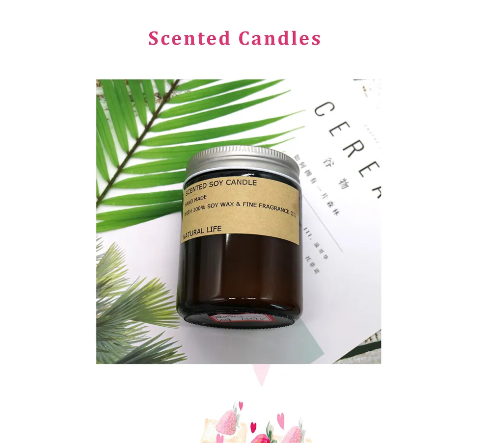 Natural Soy Wax Luxury Scented Candles for Home Decor Gift