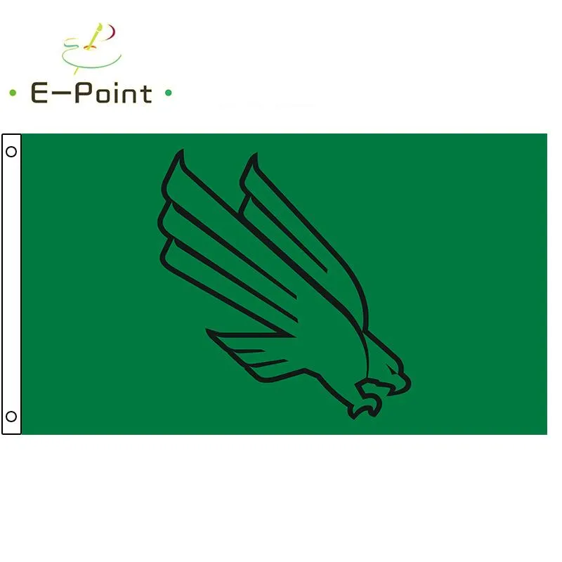 Ncaa North Texas Mean Green Polyester Flag Banner