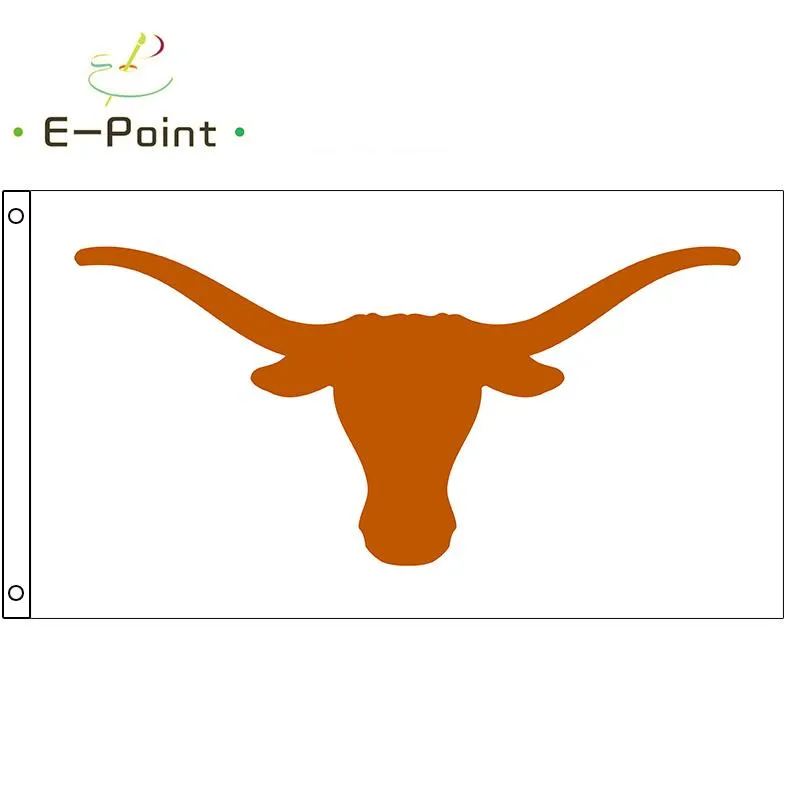 Ncaa Texas Longhorns Flag 3*5FT (90cm*150cm) Polyester Flags Decoration Flying Home & Garden Flag Festive Banner