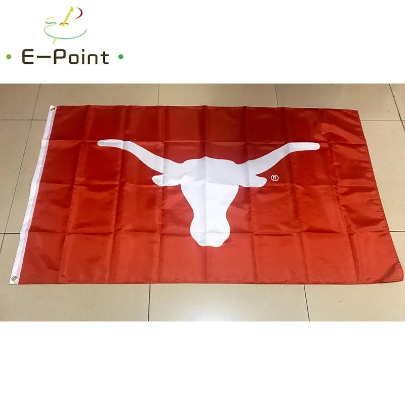 Ncaa Texas Longhorns Flag 3*5FT (90cm*150cm) Polyester Flags Decoration Flying Home & Garden Flag Festive Banner