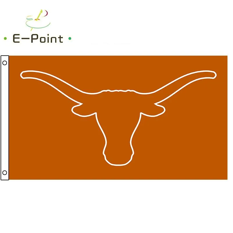 Ncaa Texas Longhorns Flag 3*5FT (90cm*150cm) Polyester Flags Decoration Flying Home & Garden Flag Festive Banner