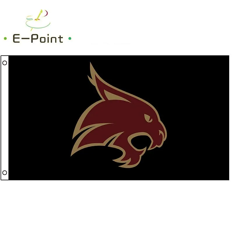 Ncaa Texas State Bobcats Flag High Quality Custom Sports Flags Roadside Banner Decoration Flying Home & Garden Flag Festive Gifts