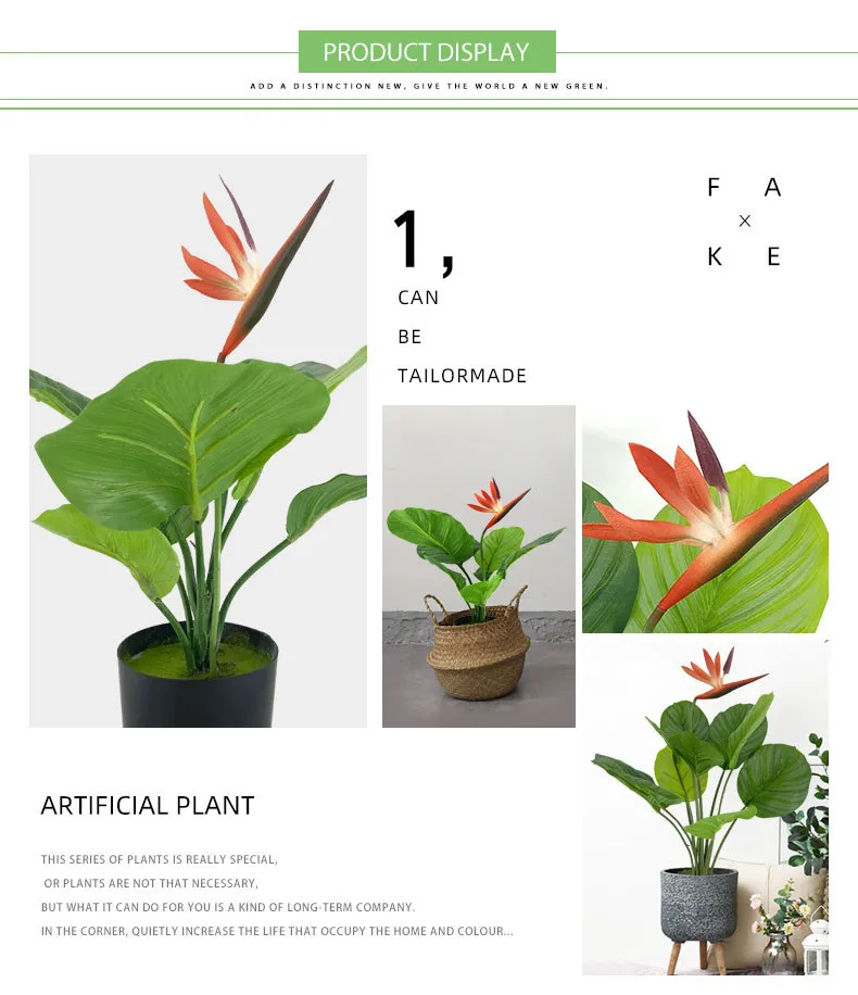 New Mini Flower Potted Plant Green Small Potted Simulation Artificial Flowerf Auspicious Bird Plant