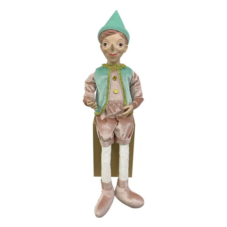 New Xmas Gift 2021 Elf Figure Pinocchio Decoration Supplies Art Crafts Christmas