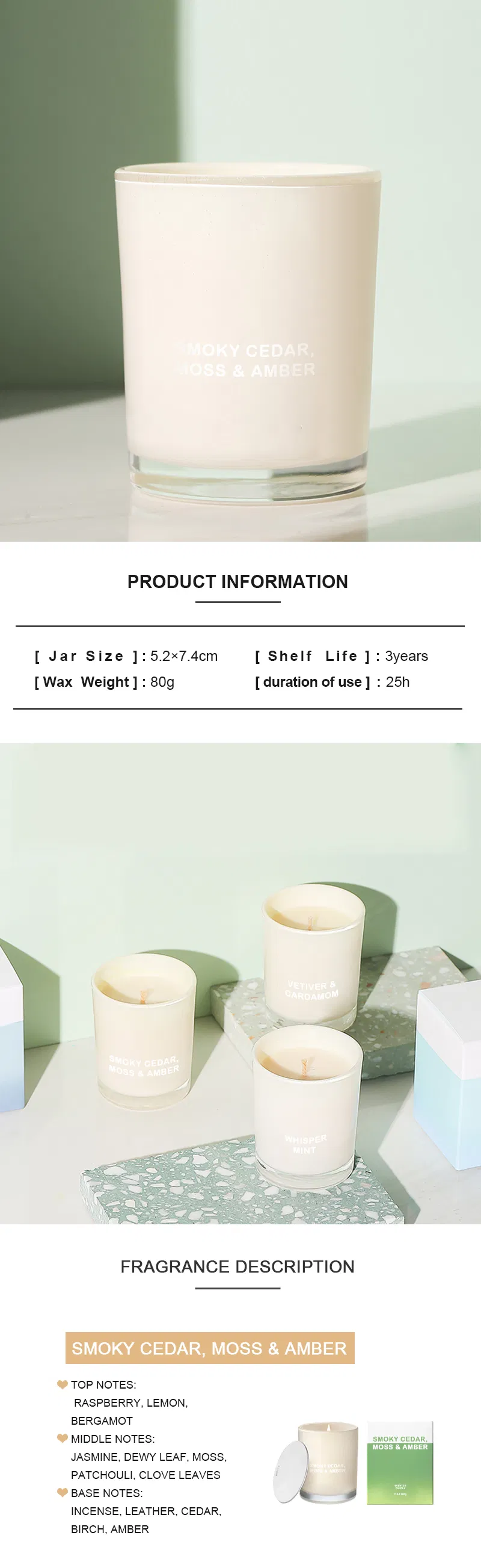 Nordic freshener Eco Natural Fragrance Therapy Organic Pure Soy Wax Candle Set Favor Aroma Scented Candles