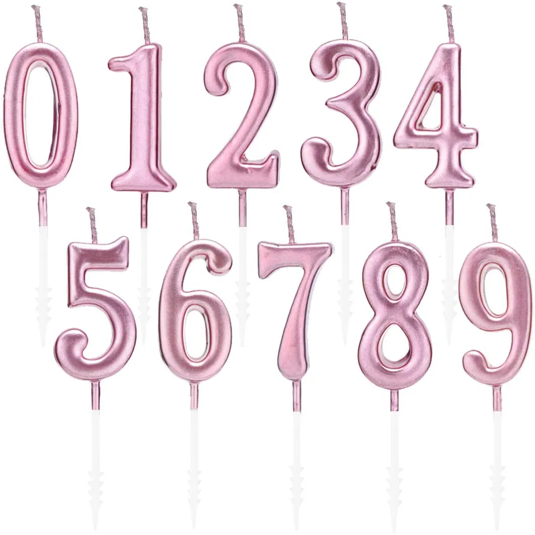Numeral Birthday Candles - Cake Candles Number 0-9