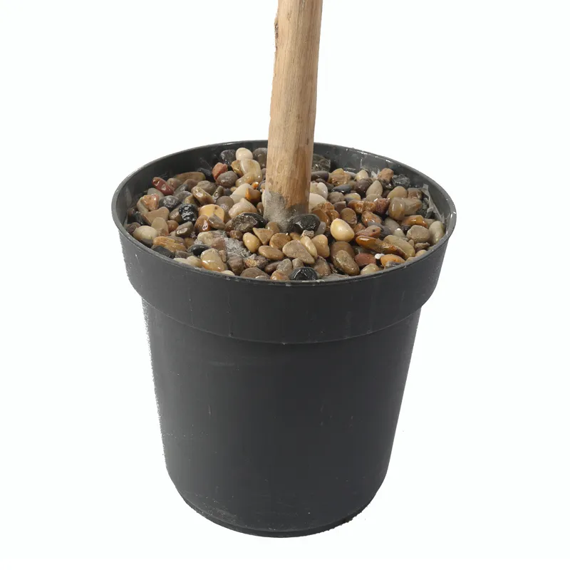 Outdoor Decoration Artificial Bonsai Tree Large Greenery with Pot Three Ball Bonsai for Garden Decor