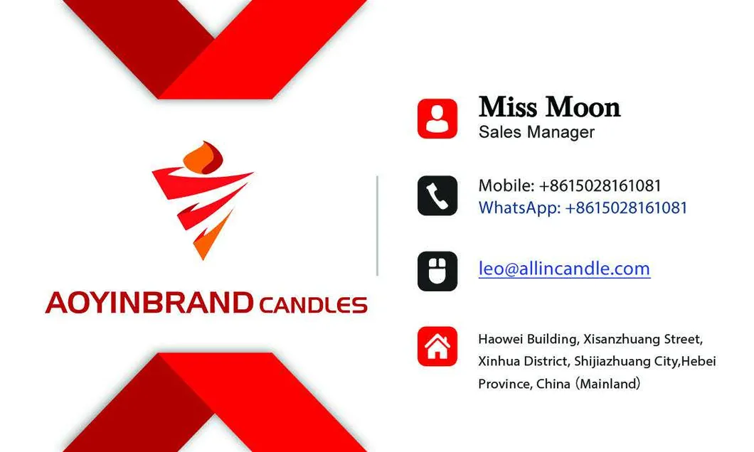 Paraffin Wax Candle 2.0cm*19cm 49g White Candle 7hours ′burning Time