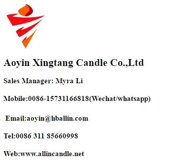 Paraffin Wax with Palm Oil Church Candles