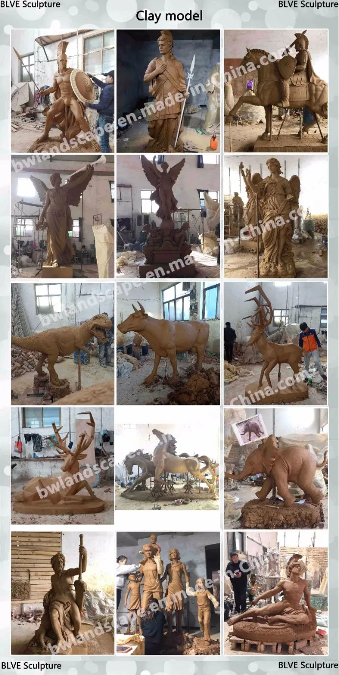 Park Decoration Large Couple Hand in Hand Statue Bronze Sculpture Gift Bsg-166