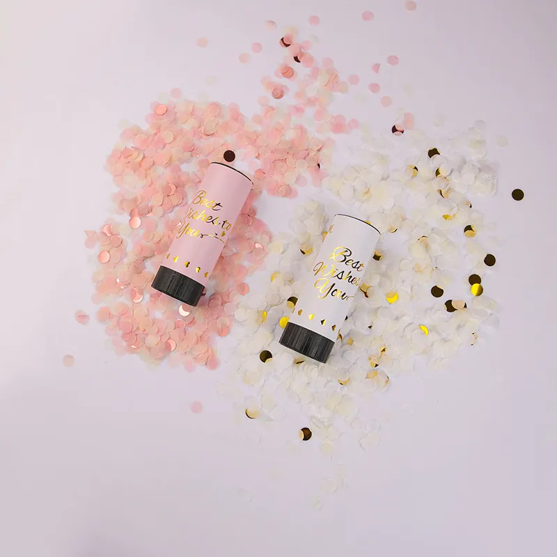 Party Popper Cannons Confetti Handheld Fireworks Festive Party Supplies Wedding Christmas New Year Birthday Celebration Spray