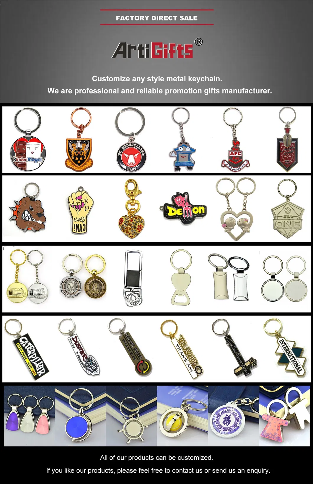 Personalised Colored Flower Metal Key Chain Key Holder