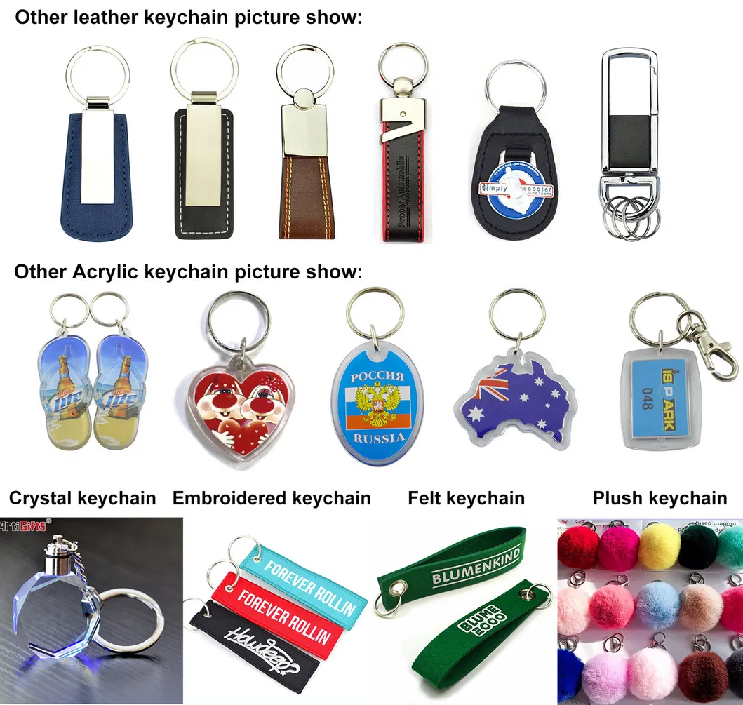 Personalised Colored Flower Metal Key Chain Key Holder