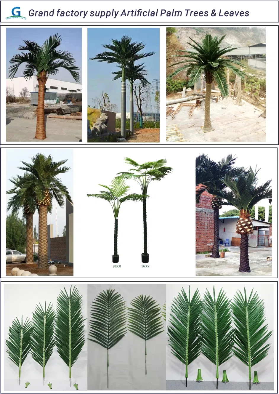 Plastic Palm Leaves Palm Leaf Plastic Artificial Coconut Palm Leaves